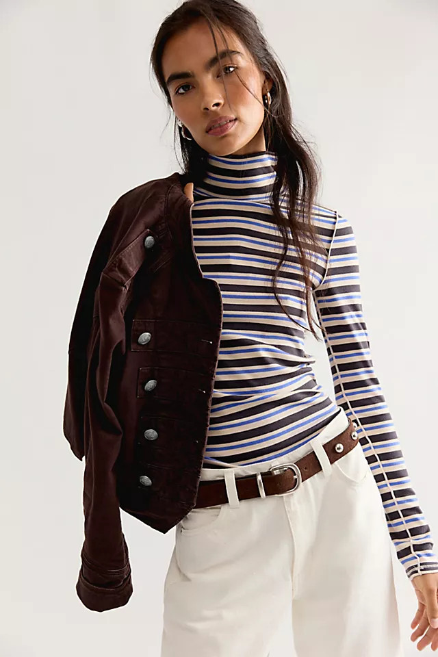 We The Free Good Good Stripe Turtleneck | Free People (Global - UK&FR Excluded)