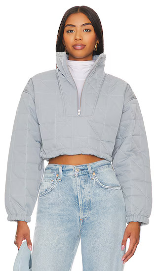 Quinn Cropped Pullover in Blue | Revolve Clothing (Global)