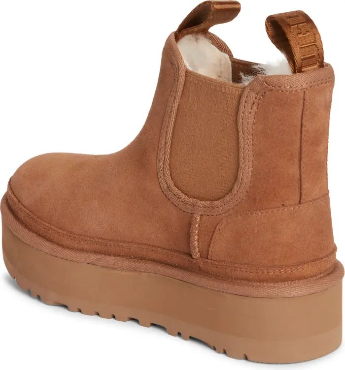 UGG® Kids' Neumel Water Resistant Genuine Shearling Platform Chelsea Boot | Nordstrom | Nordstrom