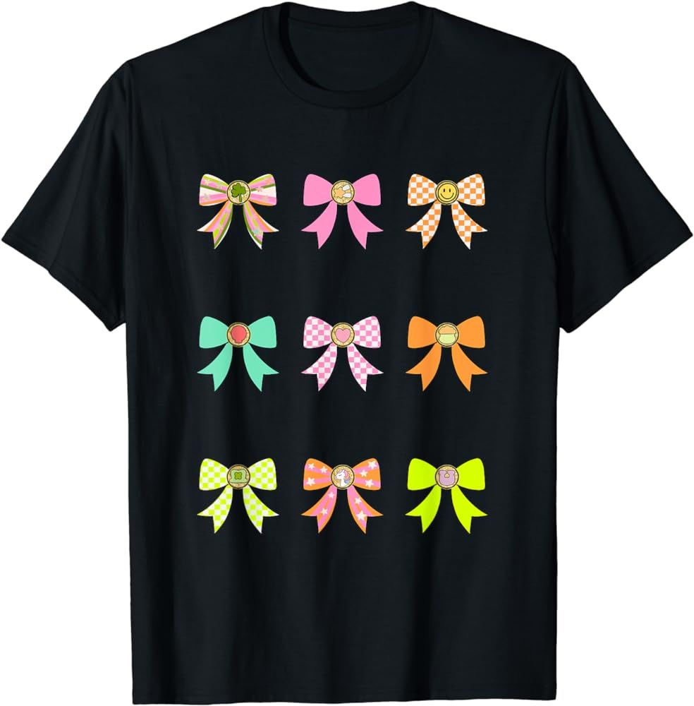 Happy Bow Lucky March Bow tee T-Shirt | Amazon (US)
