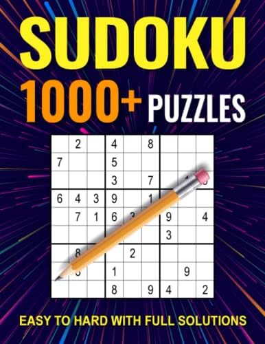 1000+ Sudoku Puzzles for Adults: A Book With More Than 1000 Sudoku Puzzles from Easy to Hard for ... | Amazon (US)