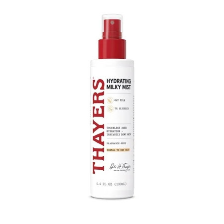 THAYERS Milky Mist with Oat Milk & 7% Glycerin Facial Spray for Skin Barrier Repair & 24-Hour Hydration Toner Spray Made for All Skin Types Fragrance-Free 4.4 fl. oz. | Walmart (US)