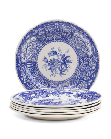 Set Of 6 Italian Room Georgian Plates | TJ Maxx