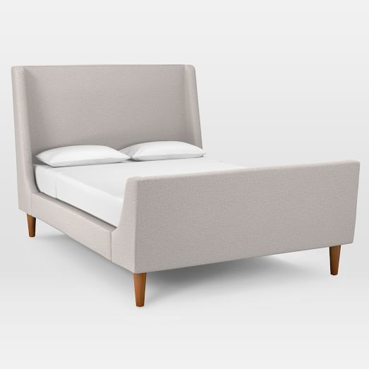 Upholstered Sleigh Bed | West Elm (US)