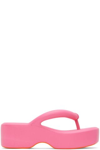 Pink Melissa Free Platform Sandals | SSENSE