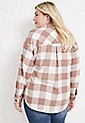 Plus Size Plaid Button Up Boyfriend Tunic Shirt | Maurices
