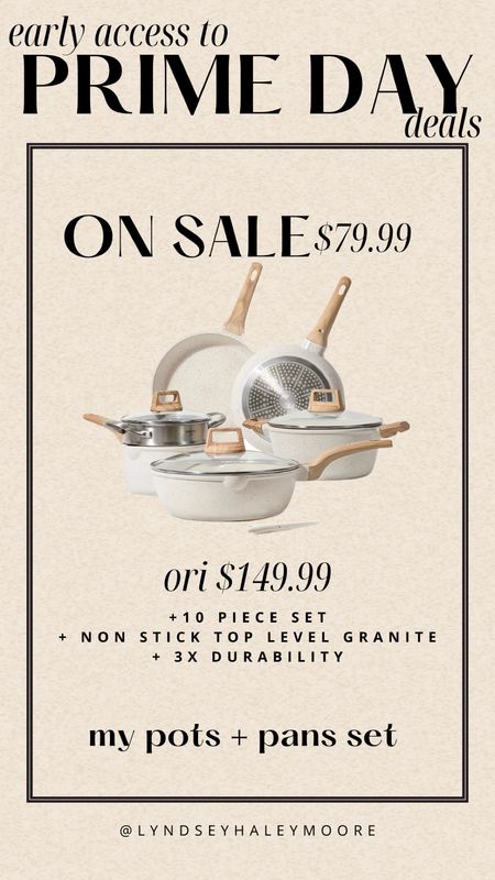 Found my Pots and Pans on the Amazon Prime Day Deals for 50% off!! Best purchase!! 

#LTKxPrimeDay #LTKhome