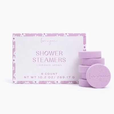 6ct/10.2oz Lavender Shower Steamers: Vegan, Paraben-Free, Non-Toxic, Alcohol-Free, Mineral Oil-Free, Combination Skin | Target