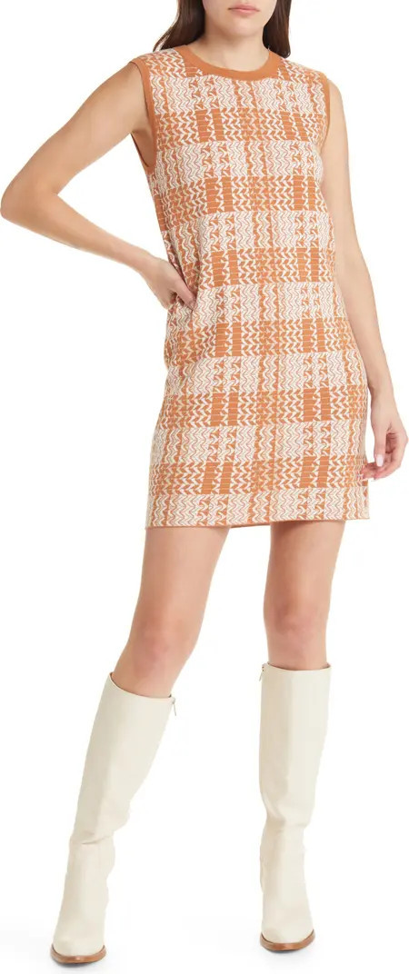 Treasure & Bond Wavy Check Sweater Minidress | Nordstrom | Nordstrom