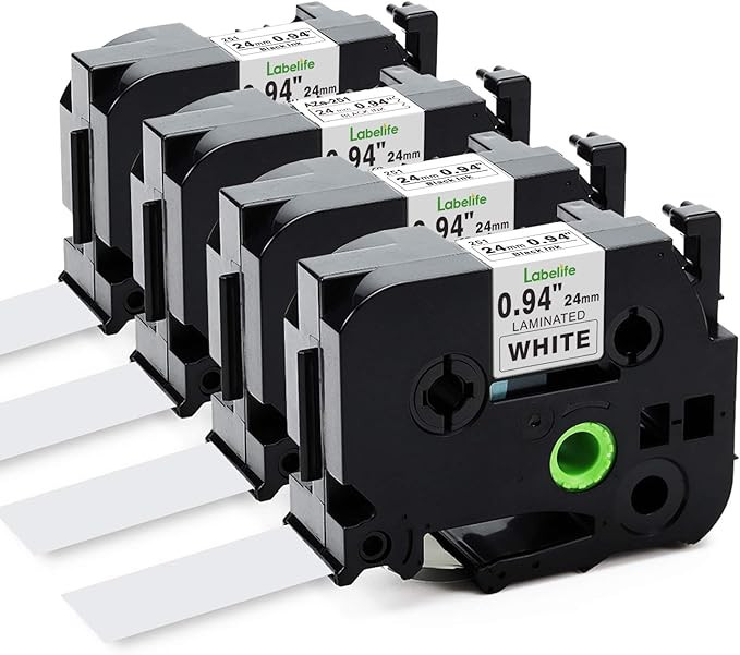 Labelife Compatible 1 Inch Label Tape Replacement for Brother TZe-251 Ptouch Label Tape 24mm 0.94... | Amazon (US)