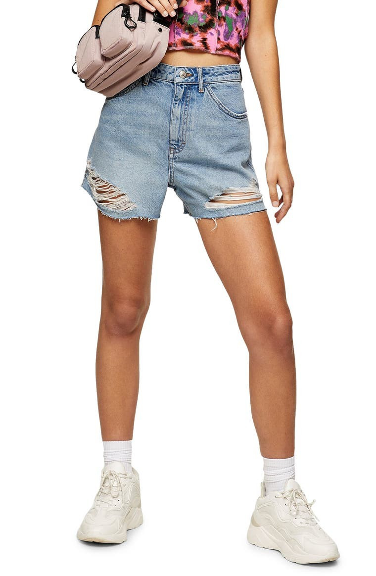 Split Super Rip Denim Shorts | Nordstrom