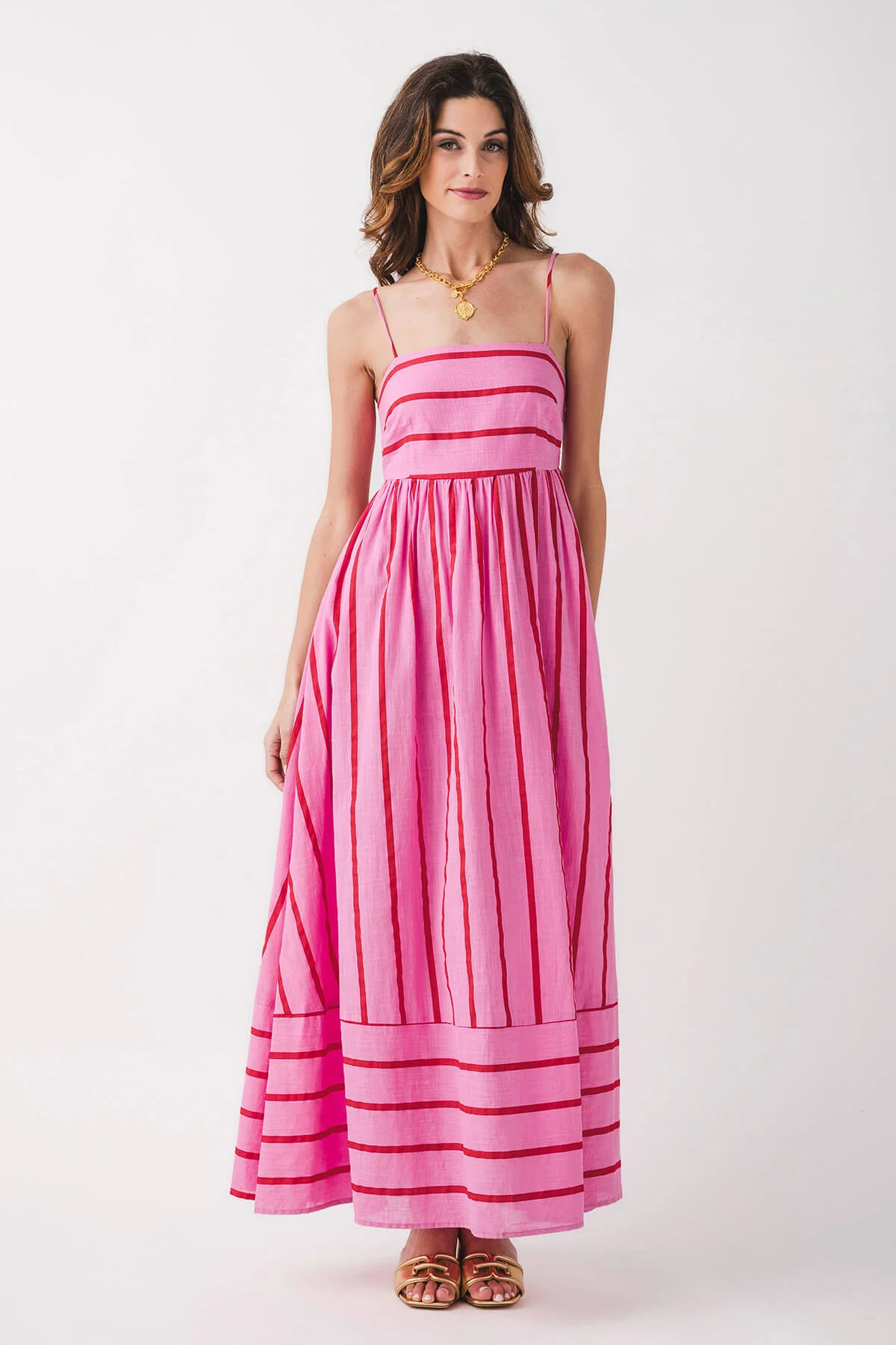 By Together Lynsey Striped Maxi Dress | Social Threads