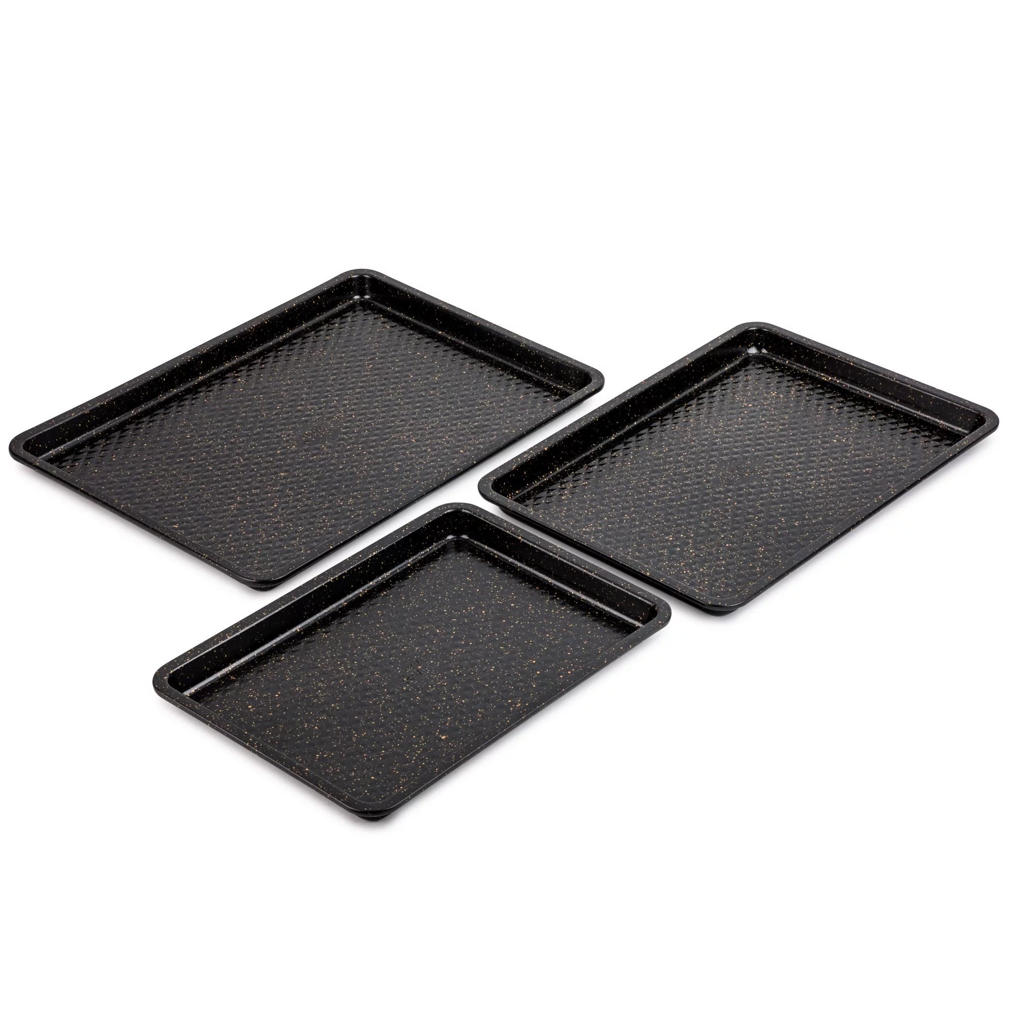 Thyme & Table Nonstick Sheet Pan 3-Piece Set, Black | Walmart (US)