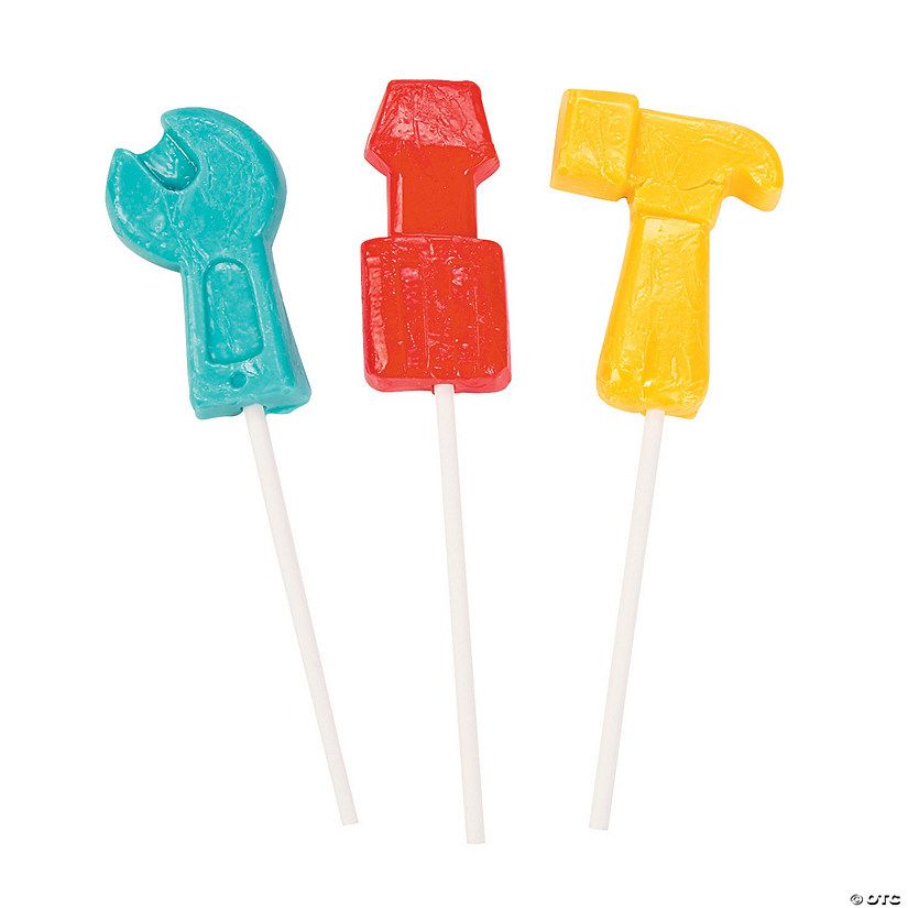 Tool-Shaped Lollipops - 12 Pc. | Oriental Trading Company