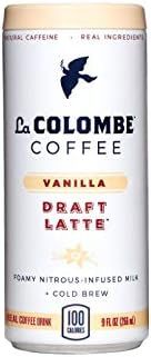 La Colombe Vanilla Draft Latte - 9 Fluid Ounce, 16 Count - Cold-Pressed Espresso and Frothed Milk... | Amazon (US)