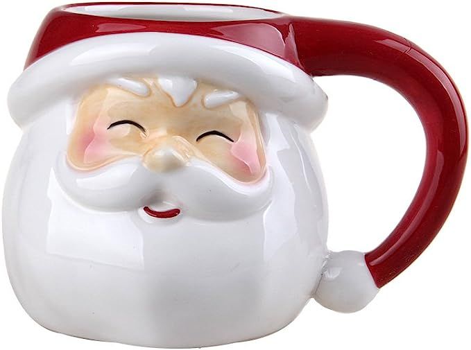 Comfy Hour Joyful Holiday Collection 7" Christmas Santa Mug, Cup for One, Winter Decoration, Cera... | Amazon (US)