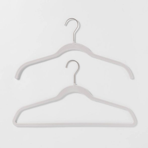 100pk Combo Pack Suit/Shirt Flocked Hangers - Brightroom™ | Target