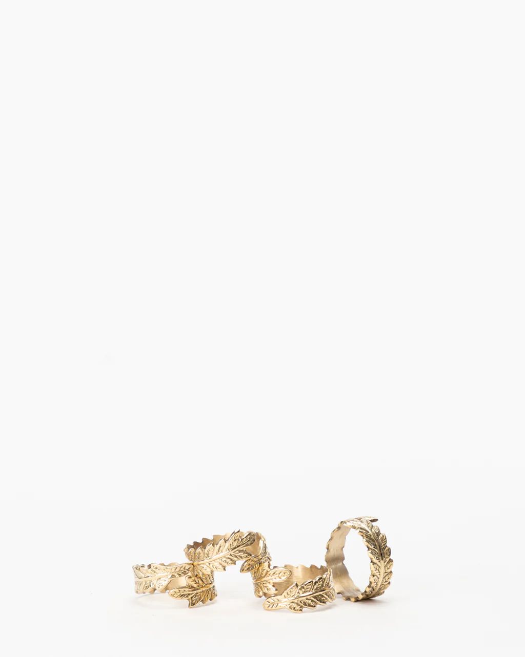 Botanical Brass Napkin Ring (Set of 4) | McGee & Co.