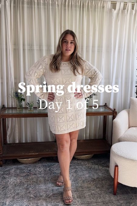 Crochet style spring dress from amazon and target sandals 

#LTKshoecrush #LTKcurves #LTKstyletip