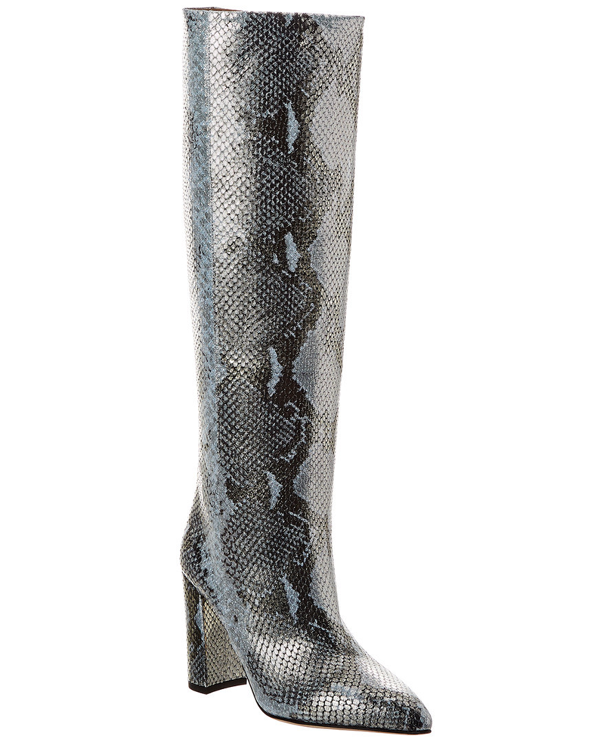 Paris Texas Snake-Embossed Leather Boot | Ruelala