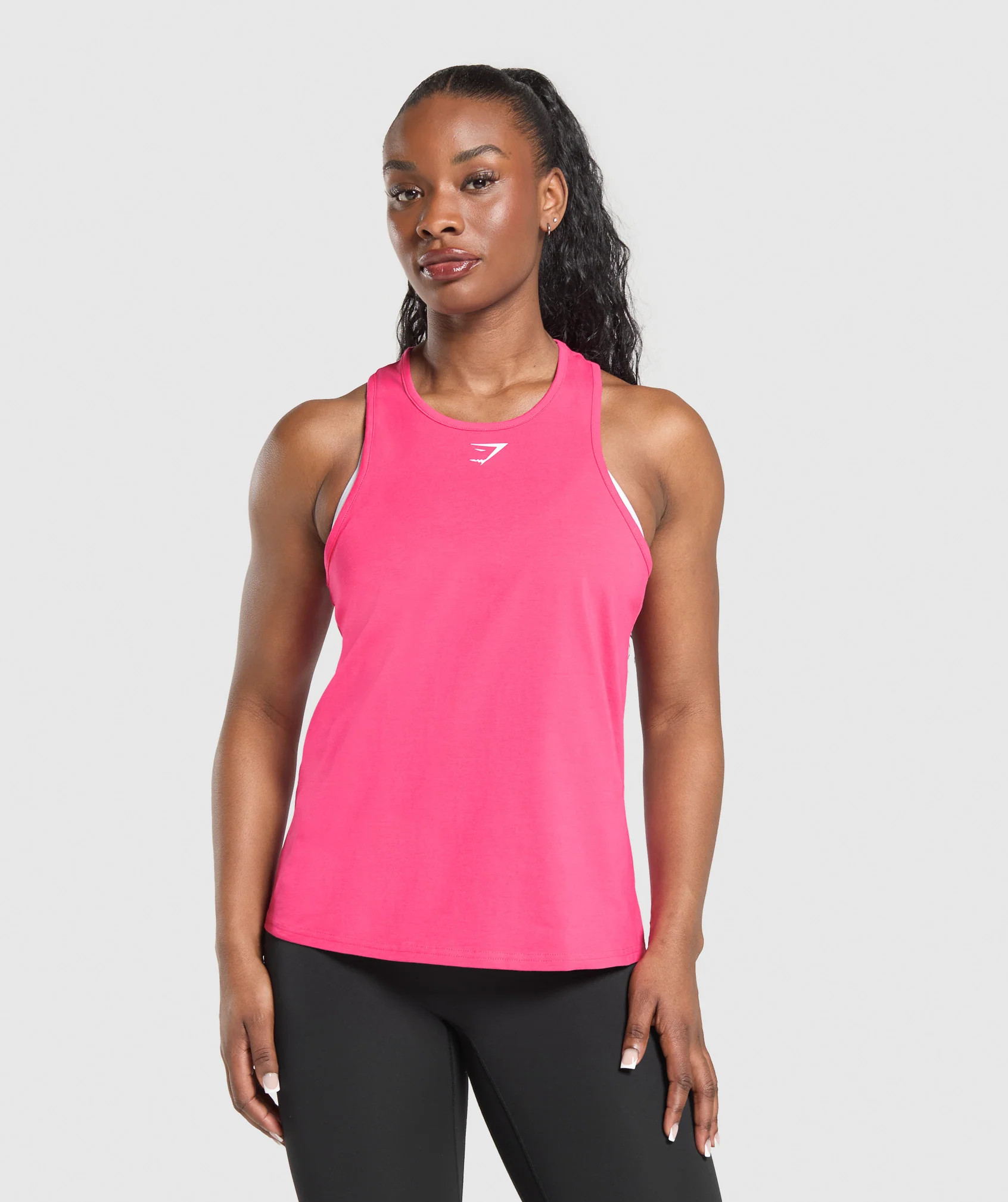 Gymshark Lifting Essential Cotton Tank - Freak Out Pink | Gymshark UK