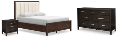 Westonfort Queen Upholstered Panel Bed with Dresser and Nightstand | Ashley Homestore
