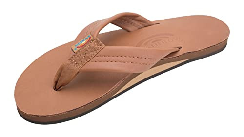 Rainbow Sandals Women's Single Layer Wide Strap Sandal, Tan/Brown, Women's 7.5-8.5 B(M) US | Amazon (US)