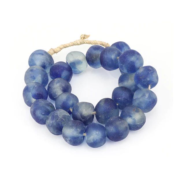 Vintage Sea Glass Beads in Ocean Blue | Cailini Coastal