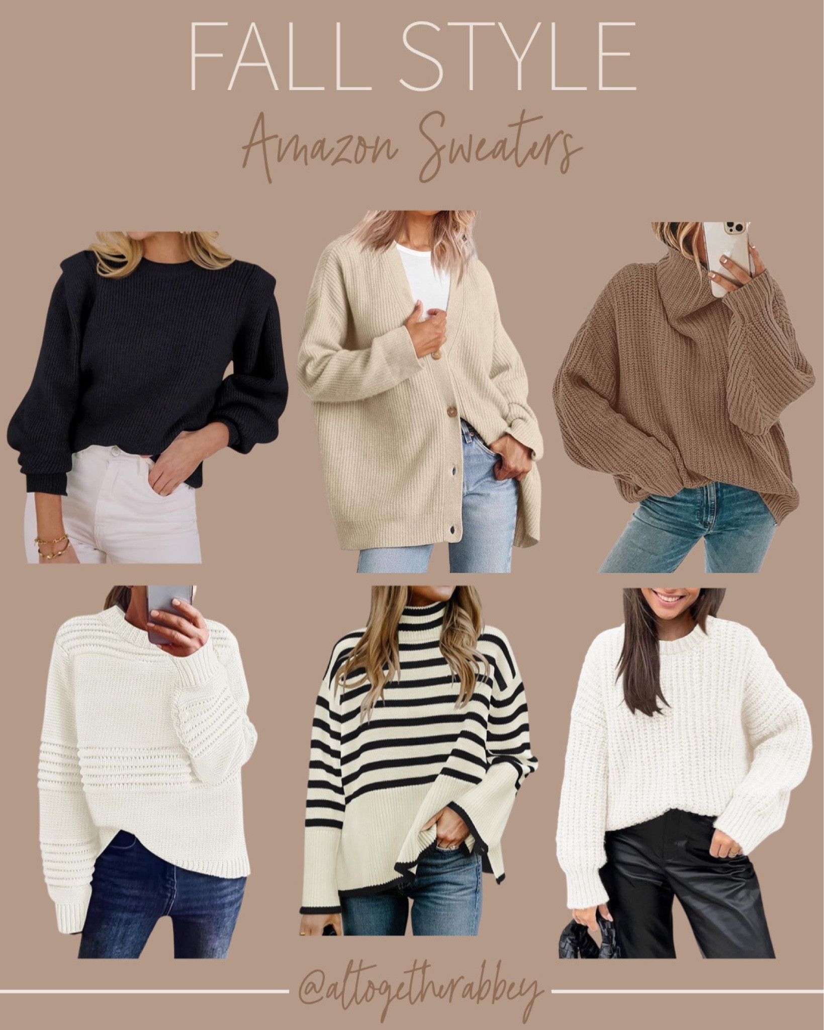 Fall Sweaters from Amazon! 🍁 

#falloutfits #autumnfashion #fallsweaters #autumnvibes #fallfashion #neutraloutfit #wardrobeessentials #capsulewardrobe #falltrends2023 #fallcapsulewardrobe 