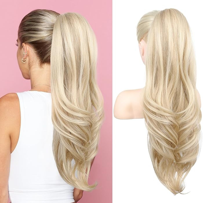 SEIKEA Versatile Drawstring Ponytail Extension, 26" Long Wavy Multi Layered Clip in Ponytail Hair... | Amazon (US)