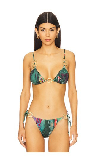 Yellow The Label Willow Ring Top in Green. - size XS | Revolve Clothing (Global)