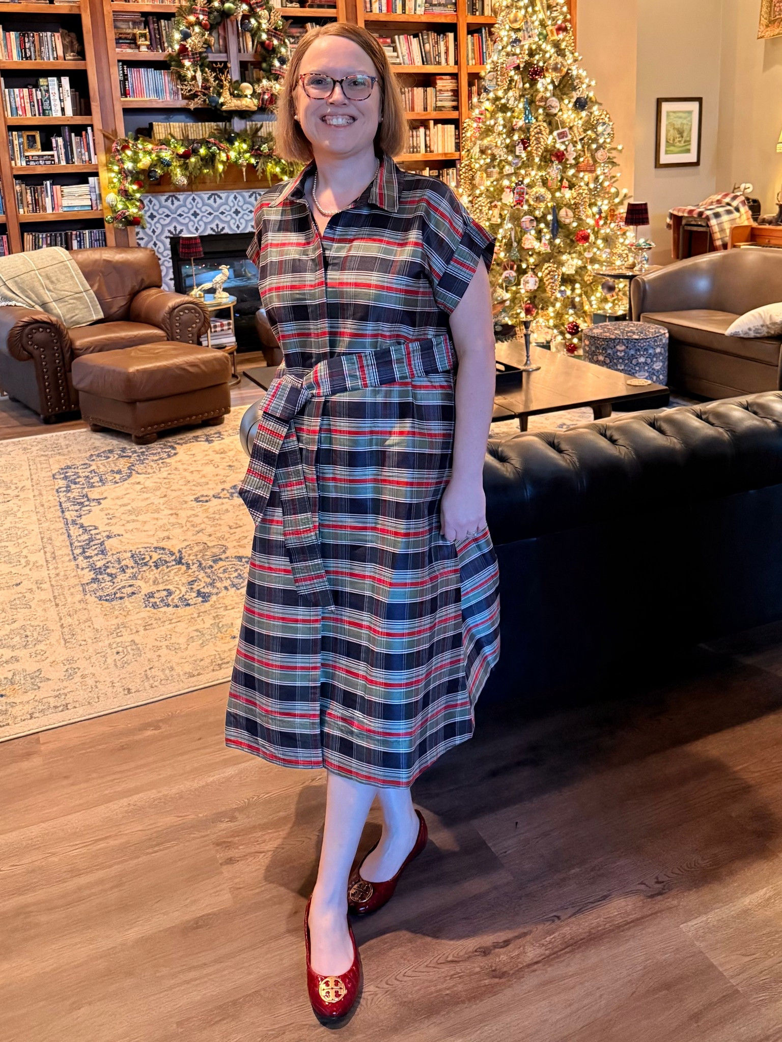 Merry Christmas Eve Eve to all who celebrate! I love this plaid dress for its classic silhouette. I feel like it will be a new go-to in my closet for Christmas parties! 

#LTKOver40 #LTKMidsize #LTKHoliday