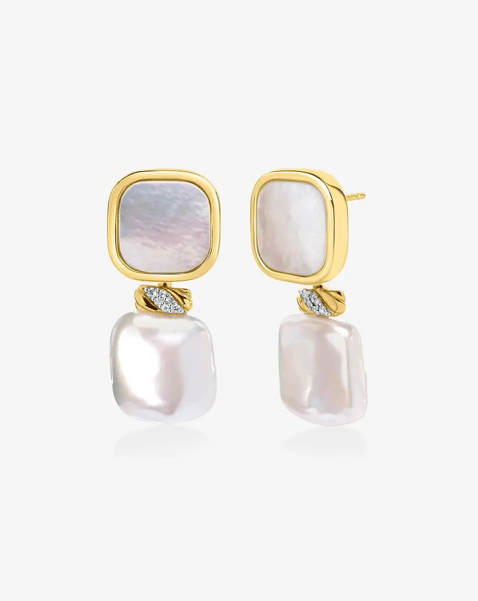 Multiway Square Pearl Earrings | Ring Concierge