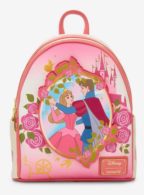 Loungefly Disney Sleeping Beauty Aurora Floral Magnetic Door Mini Backpack - BoxLunch Exclusive |... | BoxLunch