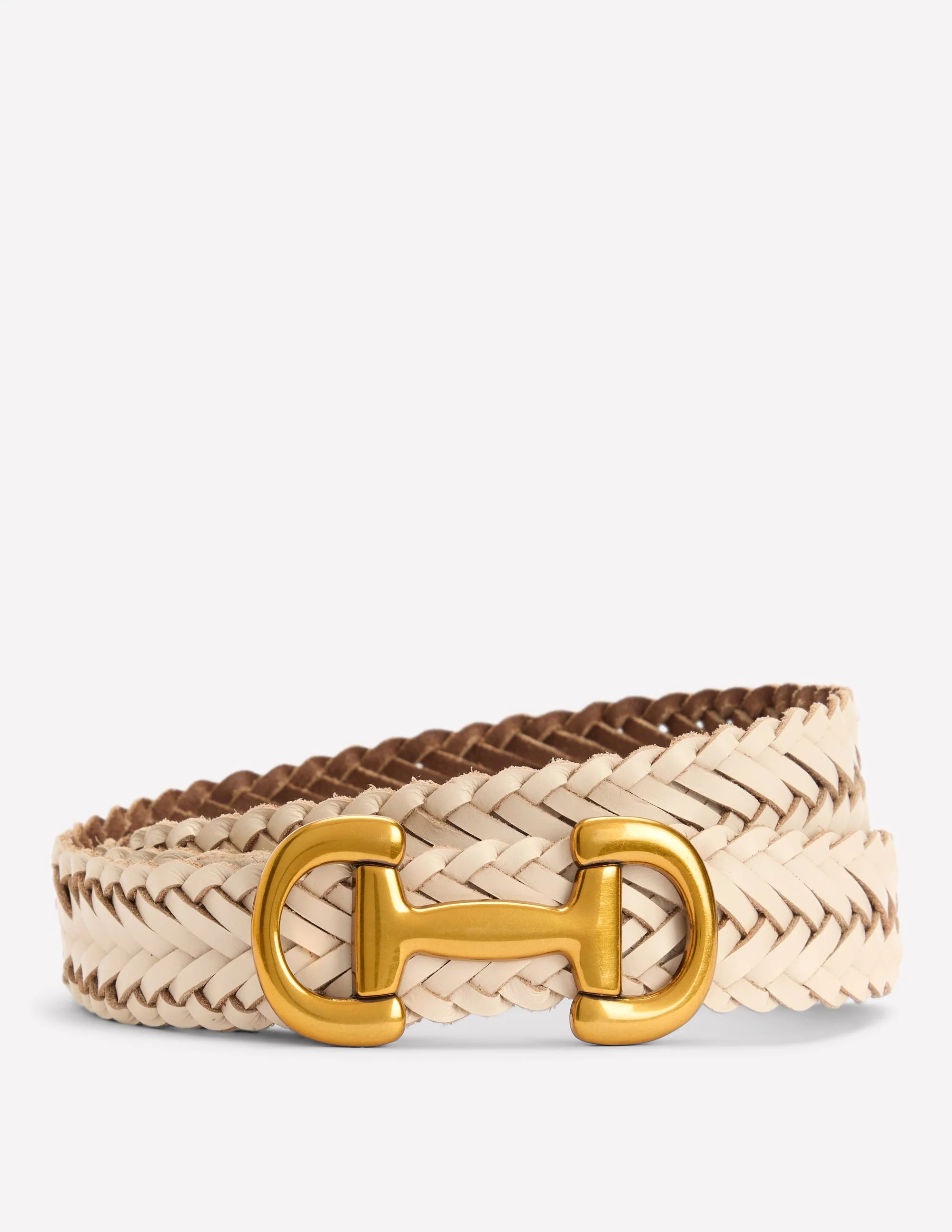 Woven Snaffle Belt-Ecru | Boden UK