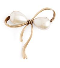 Pearl-Embellished Bow Brooch | Harrods