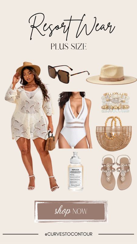 Plus Size Resort Wear 
#plussize #plussizestyle #resortwear #swim #plussizeswim #vacationoutfit

#LTKswim #LTKcurves #LTKstyletip