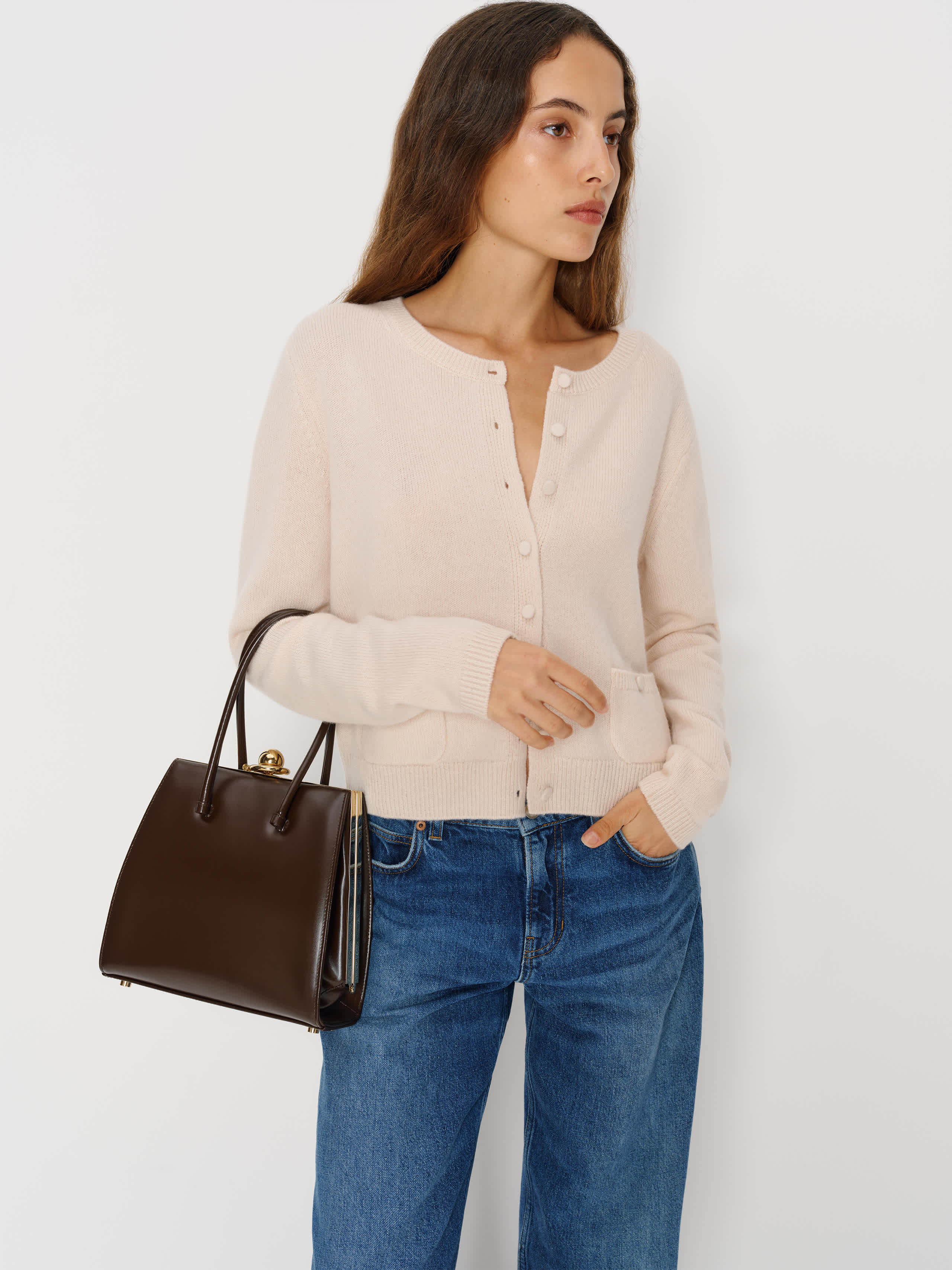 Reformation Peppa Top Handle Brown | Reformation (Global)
