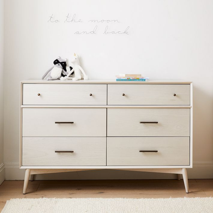 Mid-Century 6-Drawer Kids Dresser (56") | West Elm (US)