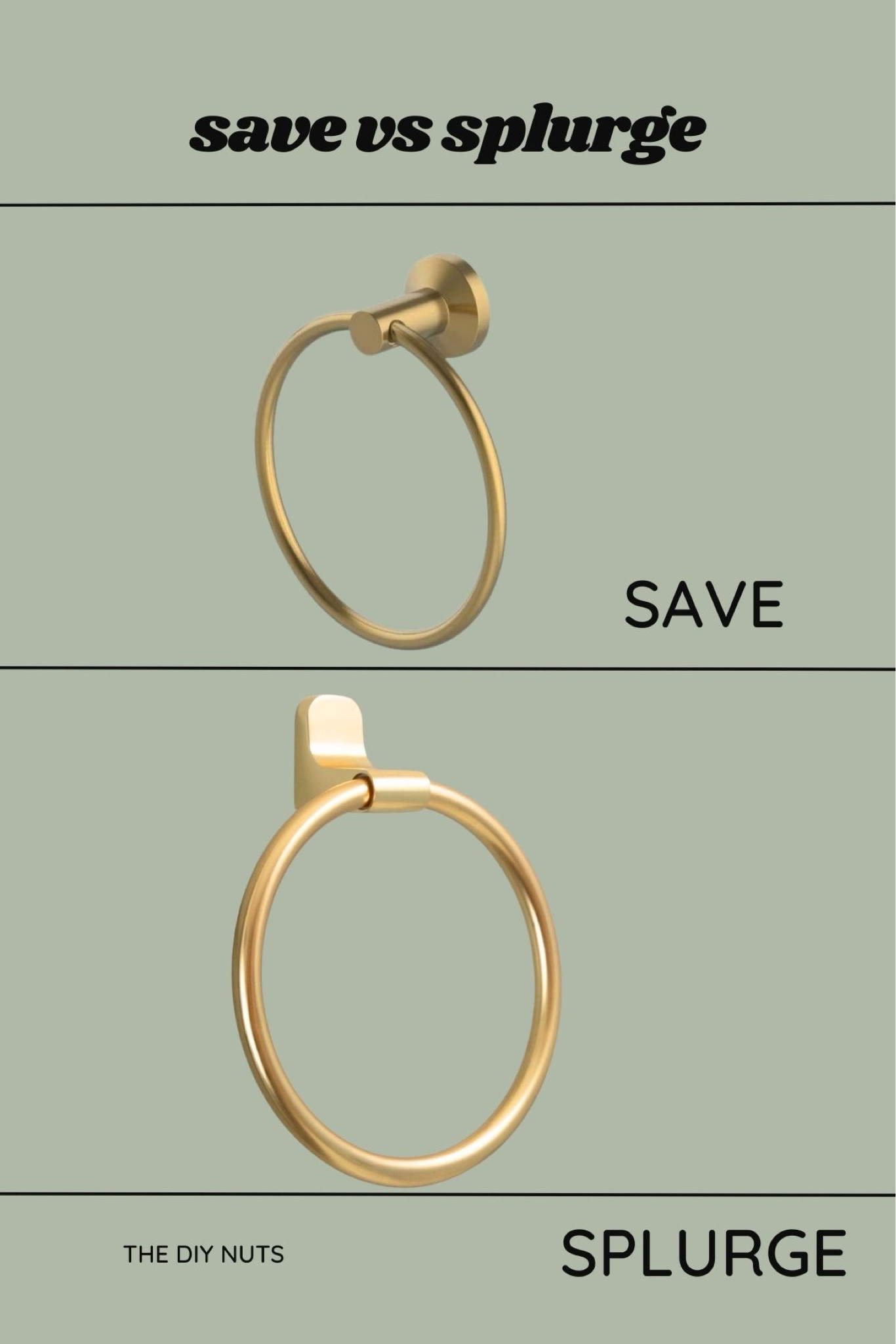Gold towel rings to match gold or brass bathroom fixtures. #bathroomfixtures #goldhardware #bathroomremodel

#LTKfindsunder50 #LTKhome