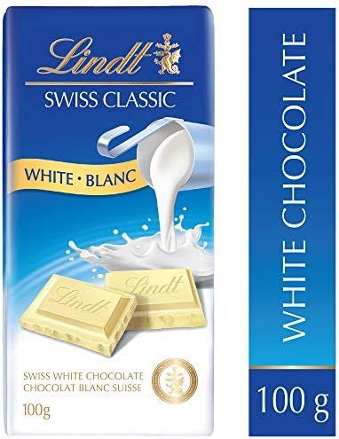 Lindt Swiss Classic White Chocolate Bar, 100 Grams | Amazon (CA)