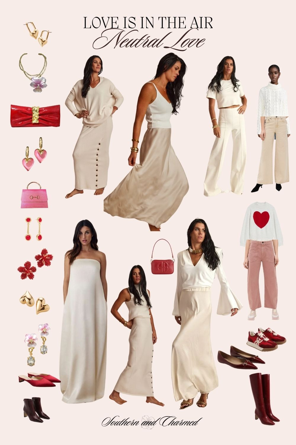 If you're looking for Valentine's Day Outfit inspiration and accessories, look no further! 

If you are looking for a neutral Valentine's Day outfit and want to add pops of red or pink accessories and jewelry - this is the spot for you! 

#valentines #valentinesday #valentinedaystyle #valentinesstyle #valentinesaccessories 

 