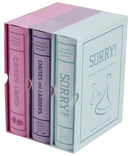 WS Game Company Candy Land, Chutes and Ladders, and Sorry! Vintage Board Game Bookshelf Collection | Amazon (US)
