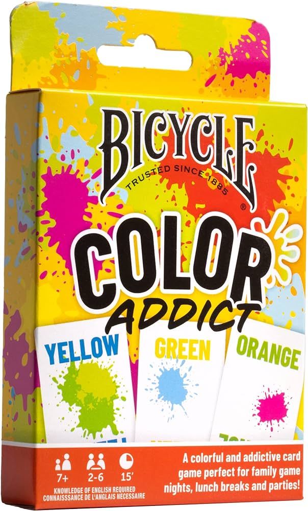 Bicycle Color Addict Matching Family Card Game, Up to 6 Players (Ages 7 and Up) | Amazon (US)