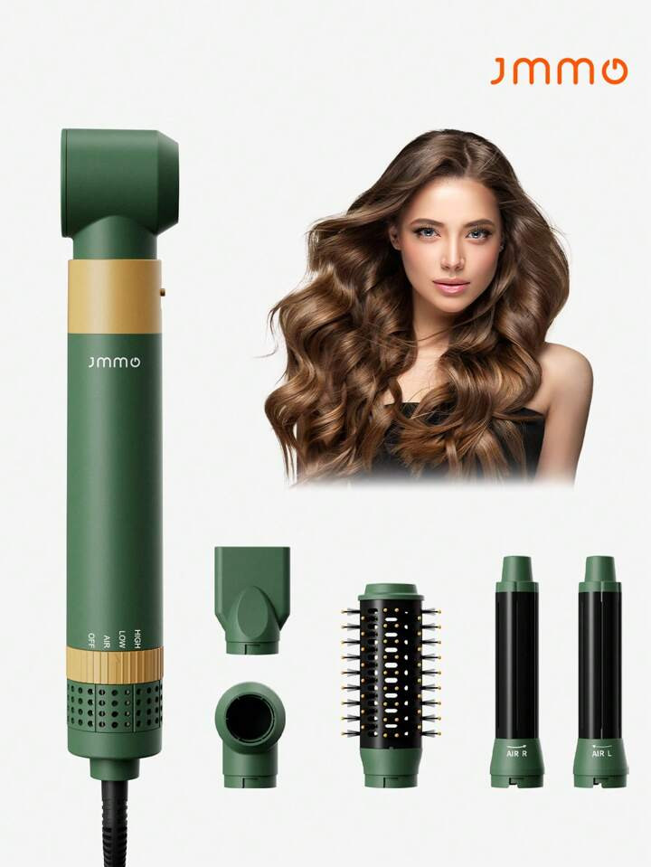 JMMO Hair Dryer Brush,5 In 1 Electric Hot Air Brush,Anti Frizz Salon Blow Dryer Brush & Volumizer... | SHEIN