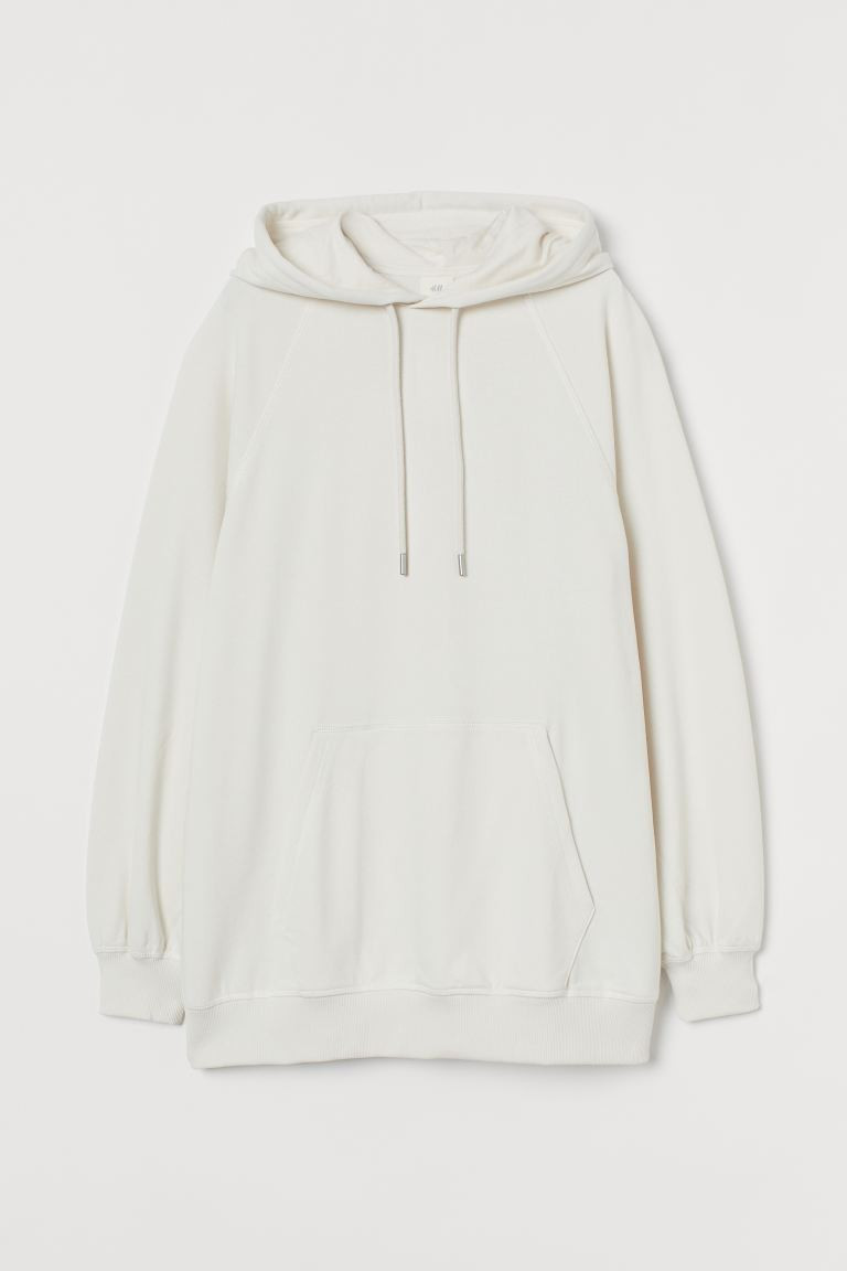 Leichtes Sweatshirt aus Baumwolle und recyceltem Polyester. Das Shirt hat eine Kapuze mit Jerseyf... | H&M (DE, AT, CH, NL, FI)