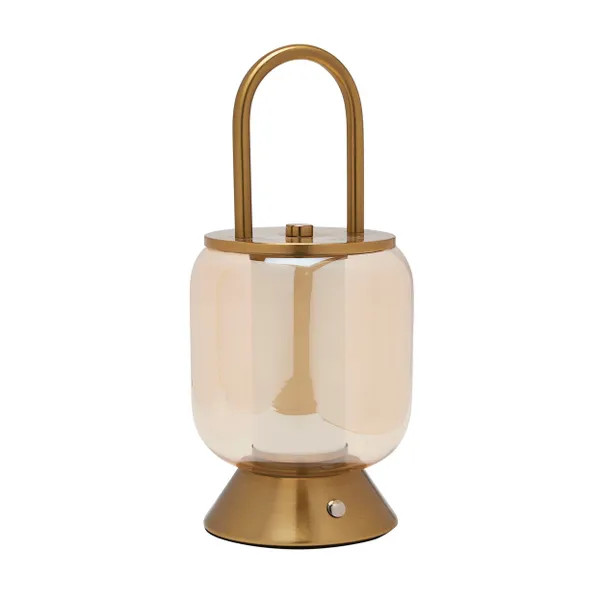 Hestia Lantern Rechargeable Colour Changing LED Touch Table Lamp | Dunelm (migrated)