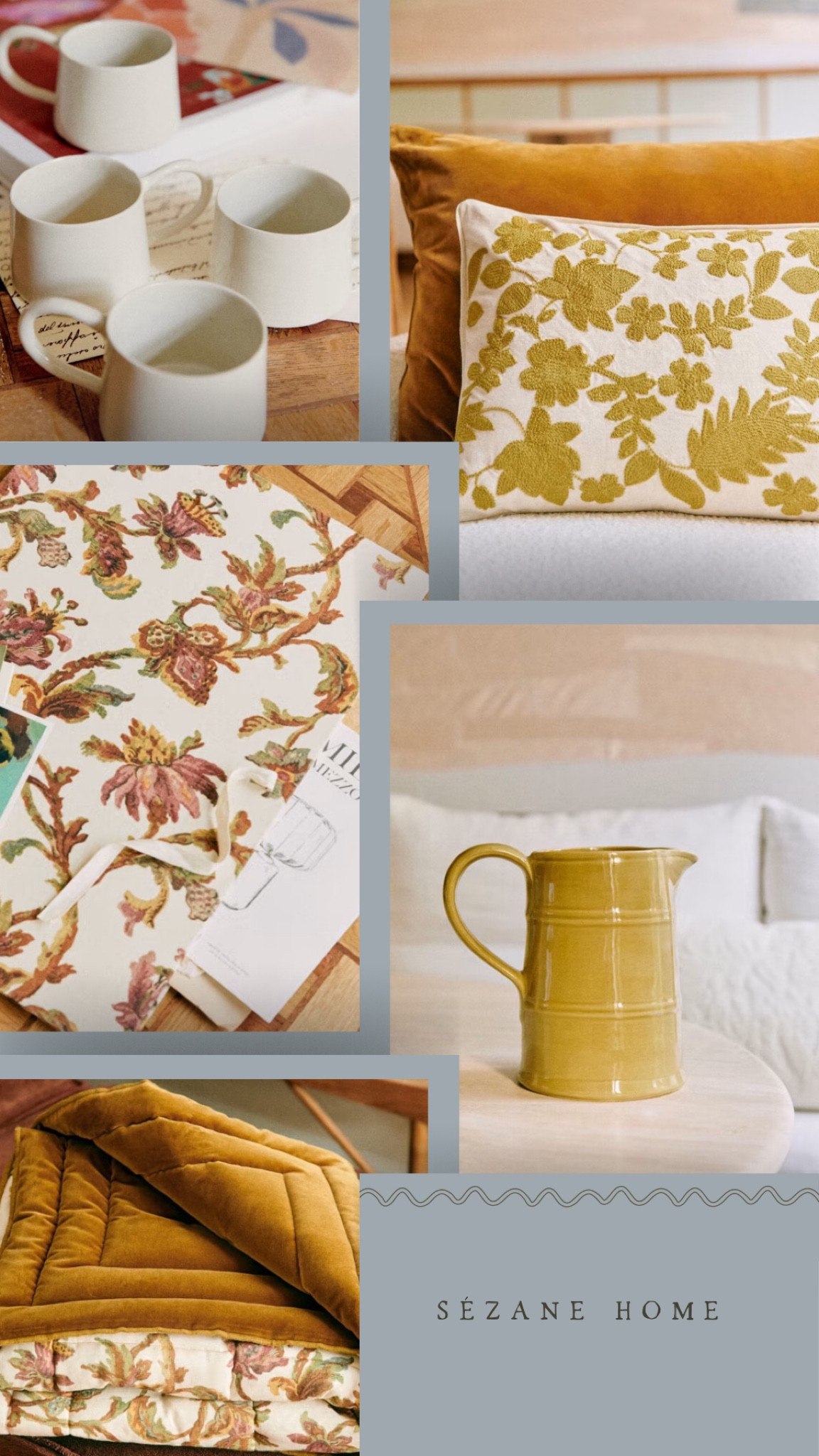 Sézane debuted some home items and they’re dreamy. 

Home decor, throw pillows, embroidered pillow, ceramic pitcher, vase, bedding, velvet quilt, espresso cups, gift ideas, folder, portfolio, office supplies 

#LTKFind #LTKunder100 #LTKhome