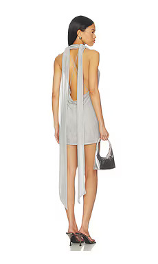 LPA Zuri Mini Dress in Silver from Revolve.com | Revolve Clothing (Global)