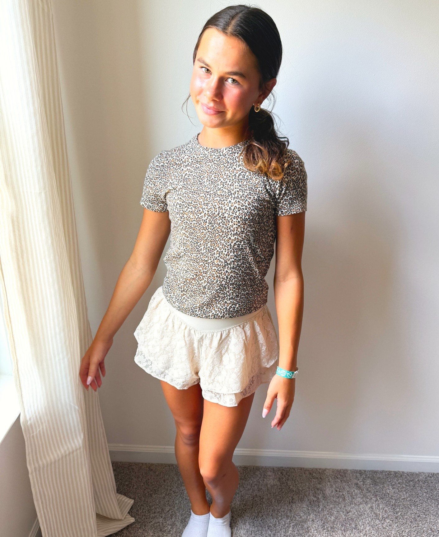 You don’t need to break the bank for cute trendy back to school looks!  This top is only $7 right now and I love the leopard prints
Wearing XXS shorts
Wearing XS top
Tween girl
Tween fashion
Tween influencer 
Back to schooll

#LTKKids #LTKFindsUnder50 #LTKFamily